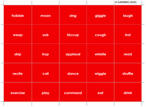 Verb Oral Introduction Material