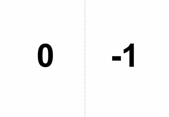 Large Number Line Cards